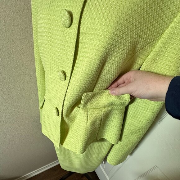Talbots Jacket and pencil skirt set NWT Plus Size 16, green - Picture 9 of 14